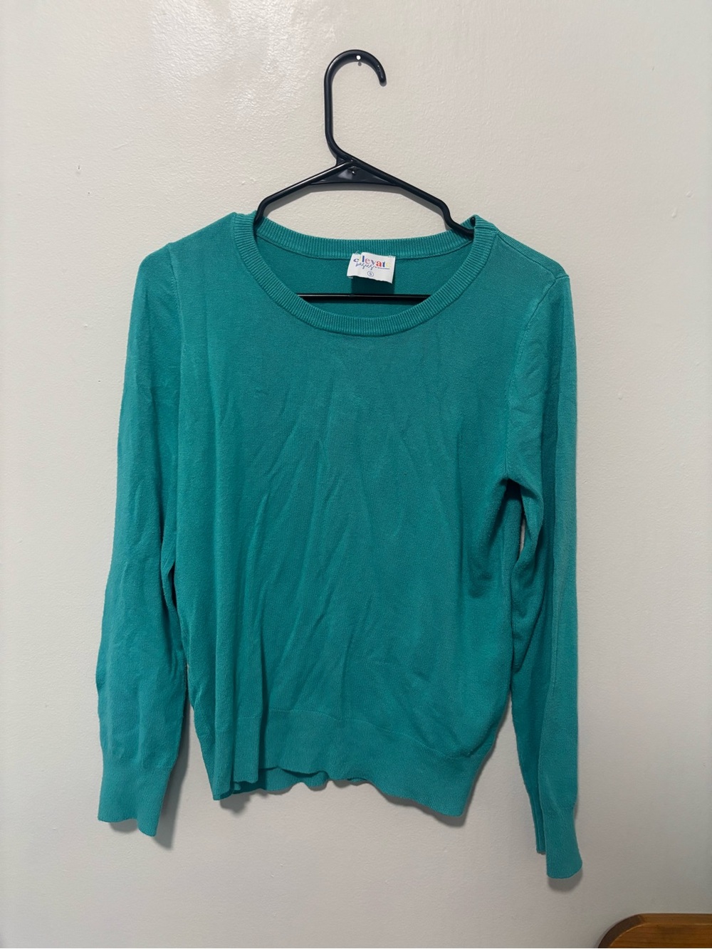 Women's Teal Crewneck Sweater - Classic Everyday Knit